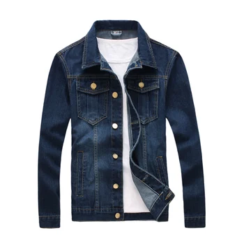 

The Classic Thick Warm Denim Jackets For Men 2019 New Fashion Fleece Turn-down Collar Outerwear Jeans Jacket Male Clothing #3301