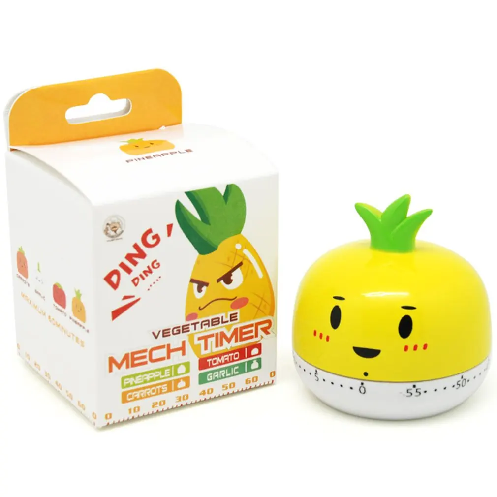 

Newly Cute Fruit Vegetable Cartoon Electronic Cooking Timer Mechanical Kitchen Cooking Accessory