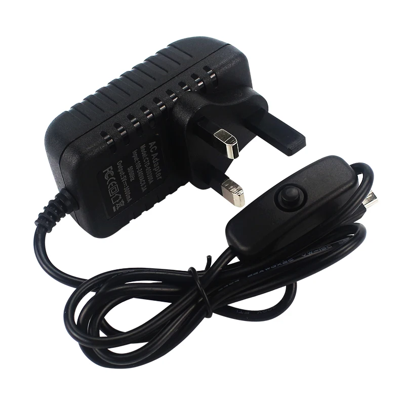 adaptador de alimentação ac interruptor da ue