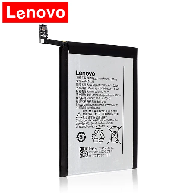 2018 оригинальные BL246 Батарея 3000 мАч для lenovo Vibe Shot Vibe Max Z90 Z90-3 Z90-7 lenovo Z90 Батарея с номер отслеживания