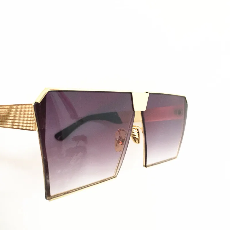 Cool 2017 New Square Hip Hop Fashion Brand Designer Sunglasses Men Women Mirror Sun glasses Lady Flat Oversized size Eyeglasses21
