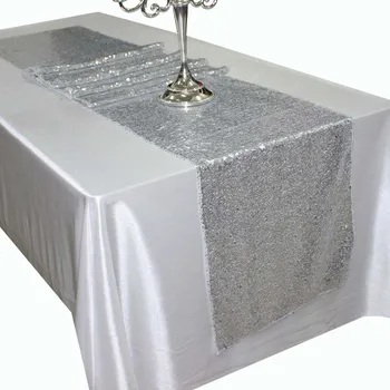

Wholesale 10pcs Sequin Table Gold/Silver/Champagne/Rose Gold Runner for Wedding Party Table Decoraiton 30*275cm