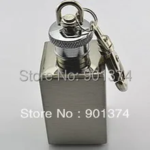 Snuff колба стальная мини-брелок на цепочке, 10 шт./лот