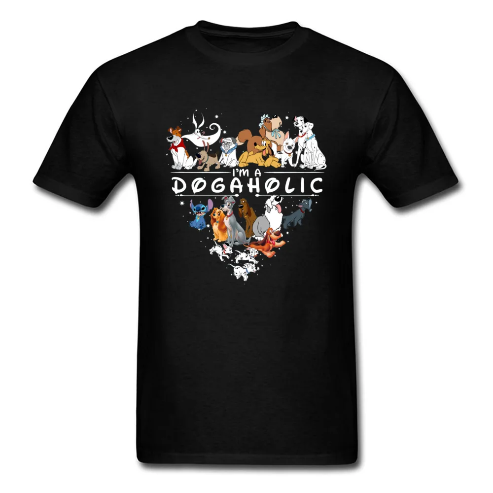 

Pet Lover T-shirt Men Bulldog Print T Shirt Golden Retriever Tops Printed Dog Cartoon TShirt Heart Black Cotton Tees Streetwear