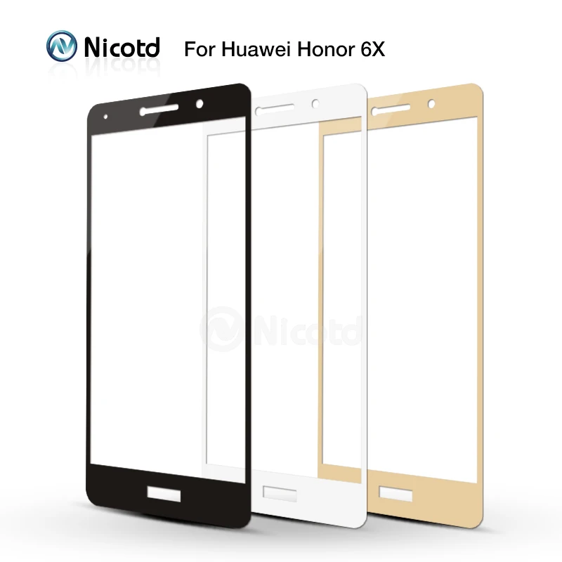 Nicotd 9H полное покрытие из закаленного стекла для huawei P10 P9 Plus P8 Lite mate 8 9 Nova Plus honor 8 Pro 6x Защитная пленка для экрана