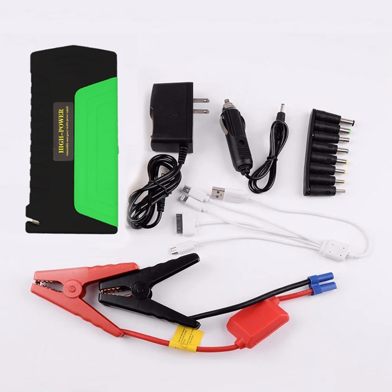 LUNDA High-capacity Car jump starter Mobile Devices digital products power bank charger pack for auto vehicle starting TM15green