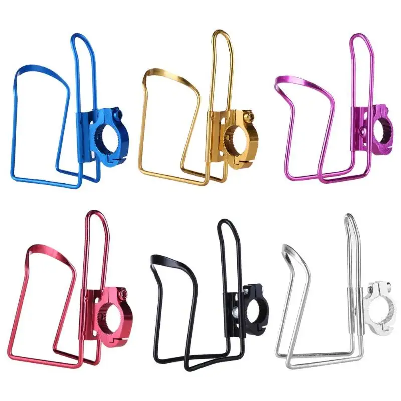 

1PCS Aluminum Alloy Bicycle Handlebar Mount Water Ultralight Bottle Holder with Buckle Bicycle Accessories Outdoor Sport