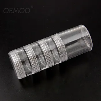 

1 Set 109*38mm Transparent Empty Plastic Storage Boxes Nail Art Tip Glitter Pot Box Nails Art Rhinestone Bead Gems Case