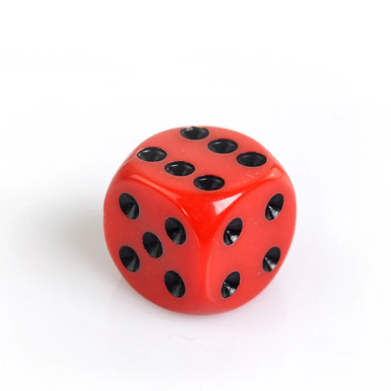 6pcs/pack Acrylic Dice 16mm Round Corner Game Dice game dice acrylic dice