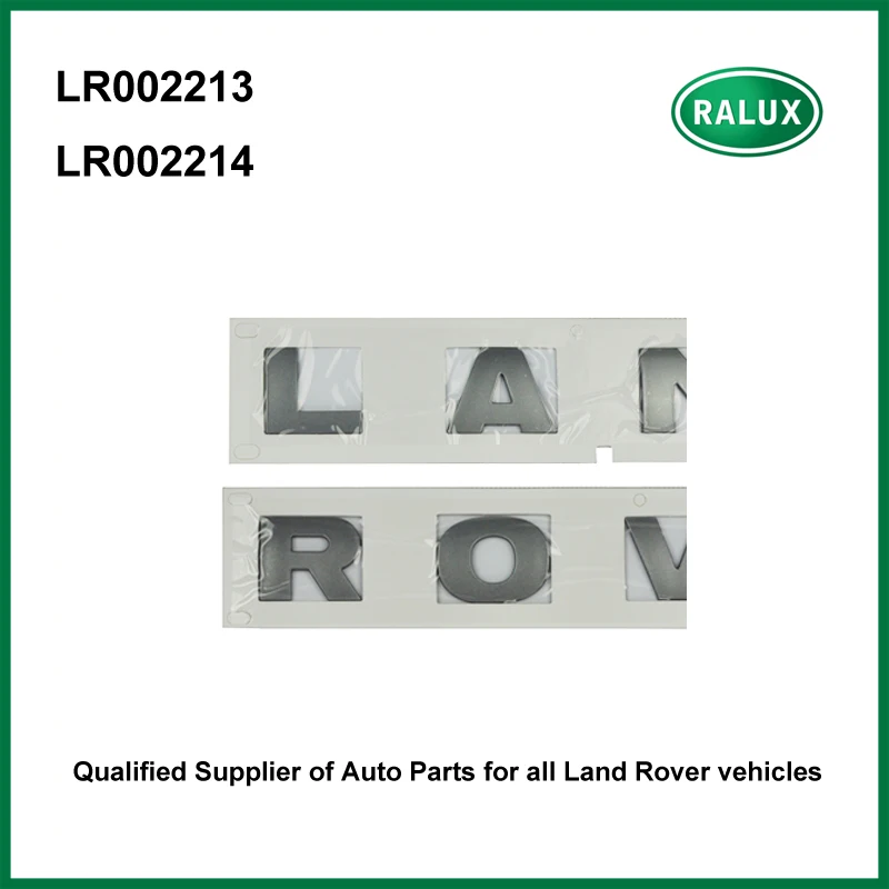 frente marca de prata carta do carro adesivos para land rover freelander placa nome da frente auto exterior acessórios