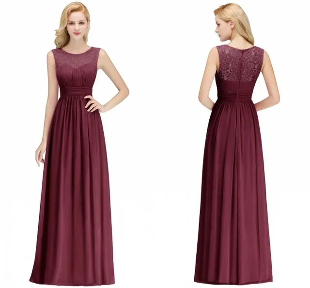 Robe demoiselle d'honneur ТРАПЕЦИЕВИДНОЕ бордовое кружевное платье подружки невесты