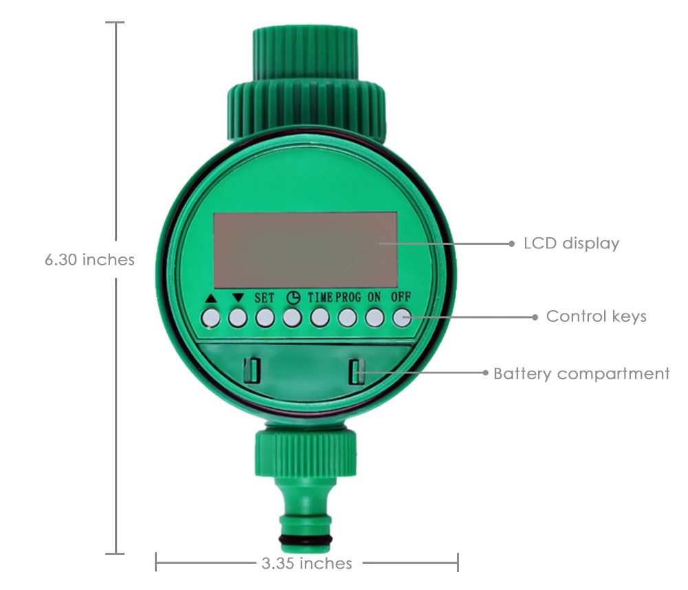 Автоматический интеллектуальный электронный таймер воды резиновая прокладка дизайн открытый сад цифровой орошение контроллер полива системы