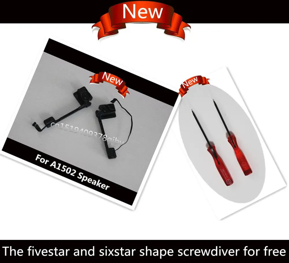 

New Speaker Set for Macbook Pro Retina 13" Late 2013 2014 2015 A1502 Left & Right Internal Speaker 609-0444-03-02