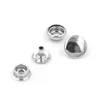 50 sets /lot 10mm Metal snaps Clothing accessories Rivet clasp Silver Snap fastener 205 snap buttons  jacket buttons  bluck 5