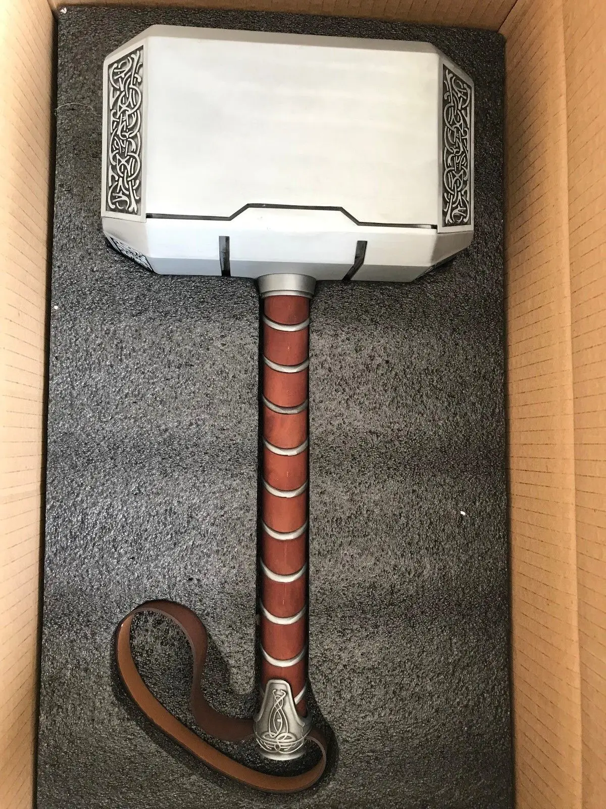 

[Full Metal] CATTOYS The Avengers Thor Hammer 1:1 Replica Prop Mjolnir Wood BOX