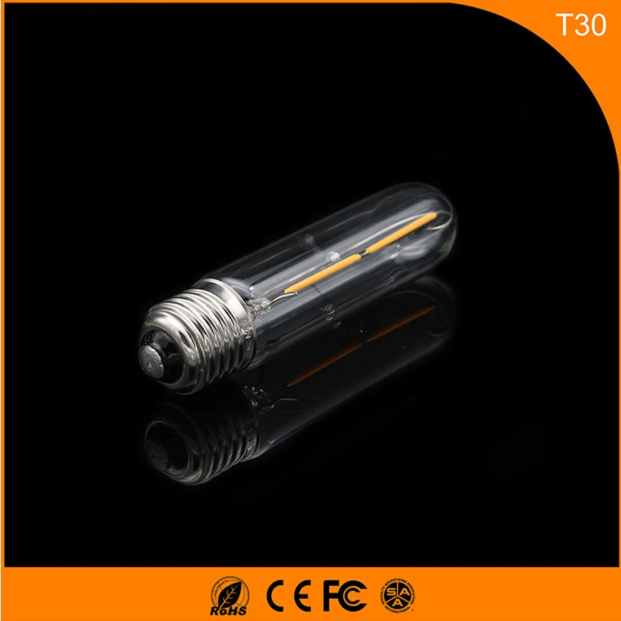 

50PCS 2W E27 B22 Led Bulb, T20 LED COB Vintage Edison Light ,Filament Light Retro Bulb AC 220V