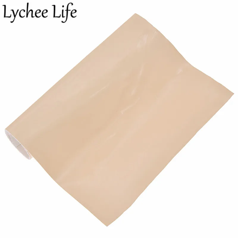 Lychee Life лакированная кожа гладкая ткань A4 PU 29X21 см кожаная ткань DIY Современная домашняя одежда текстиль швейная ткань аксессуары