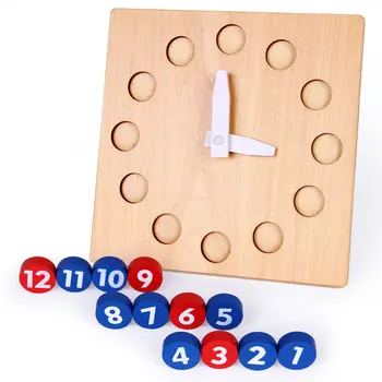 

Montessori Math Toys Movable Number Clock Preschool Learning Educational Toys For Children Juguetes Montessori ME2364H