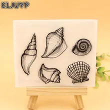 KLJUYP Conch Transparent Clear Silicone Stamp/Seal for DIY scrapbooking/photo album Decorative clear stamp sheets