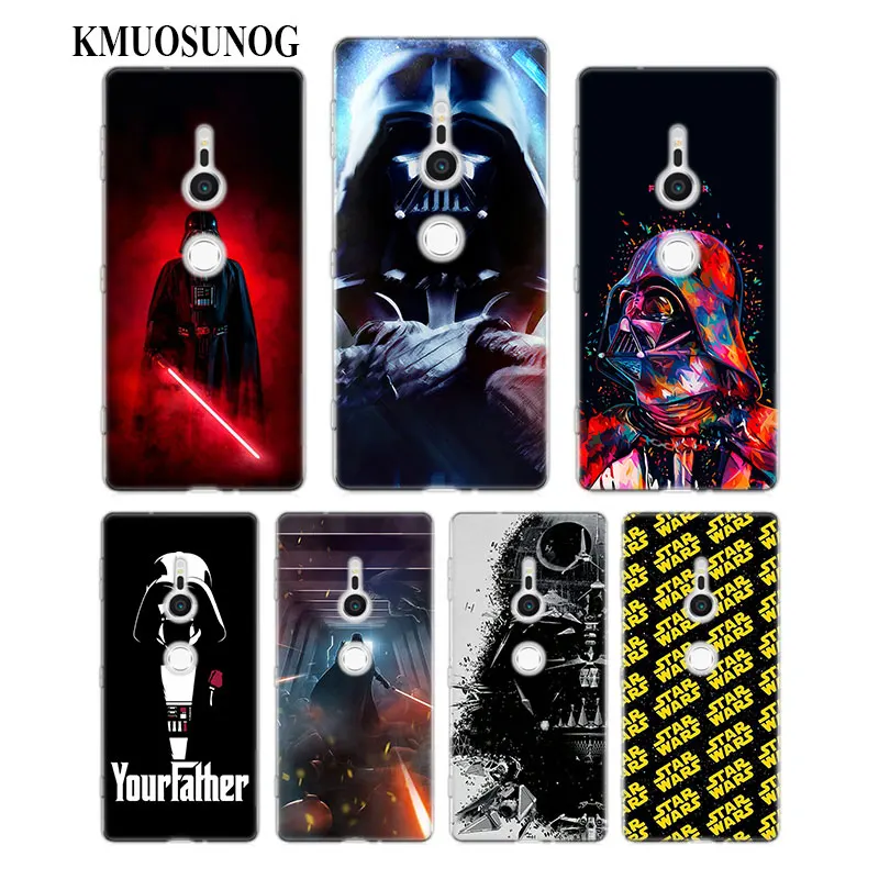 

Transparent Soft Silicone Phone Case Darth Vader Star Wars for Sony Xperia M5 E5 Z5 XA1 XA2 XZ1 XZ2 Compact