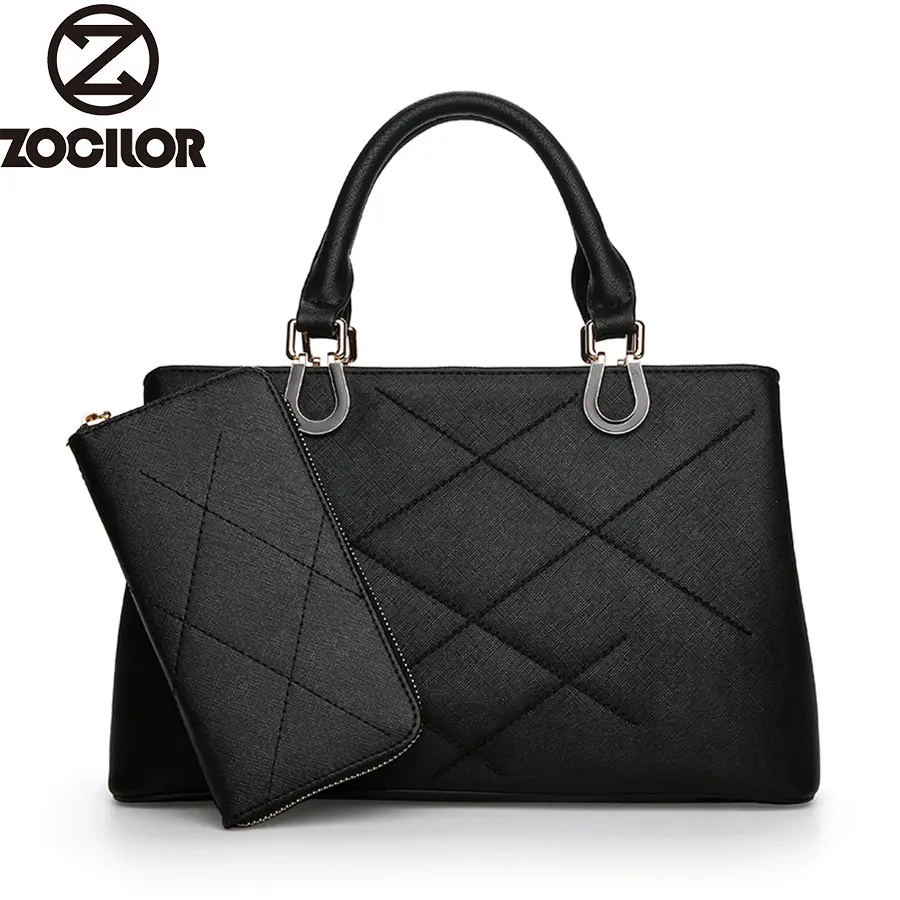 

Women Bag Two Set Luxury embroidery Leather Purse and Handbags High Quality Famous Brands Designer Handbag Female Shoulder Bags