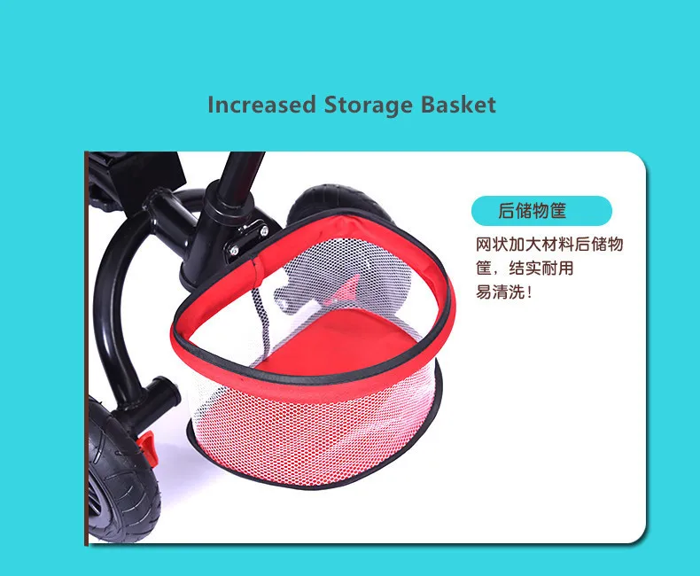 Cheap New Brand 1-6 Years Child Tricycle High Quality Swivel Seat Child Tricycle Bicycle Baby Buggy Stroller Bmx Baby Car Bike 25