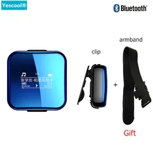 Yescool X1 16 Гб Bluetooth спортивный MP3 плеер hifi музыкальный плеер без потерь мини-диктофон для бега walkman с зажимом и повязкой на руку