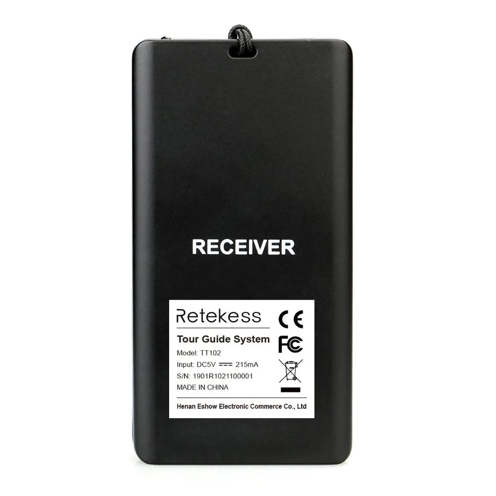 5 قطعة RETEKESS TT102 اللاسلكية الصوت استقبال 195-230 MHz ل نظام مرشد سياحي 99 قناة مؤتمر تفسير نظام الكنيسة