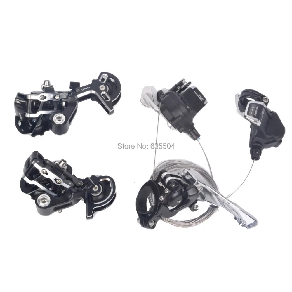 

microSHIFT XE 3X9 Speed Trip Derailleur Set MTB Mountain Bicycle Shift Lever Bike Accessories Group Compatible for Shimano