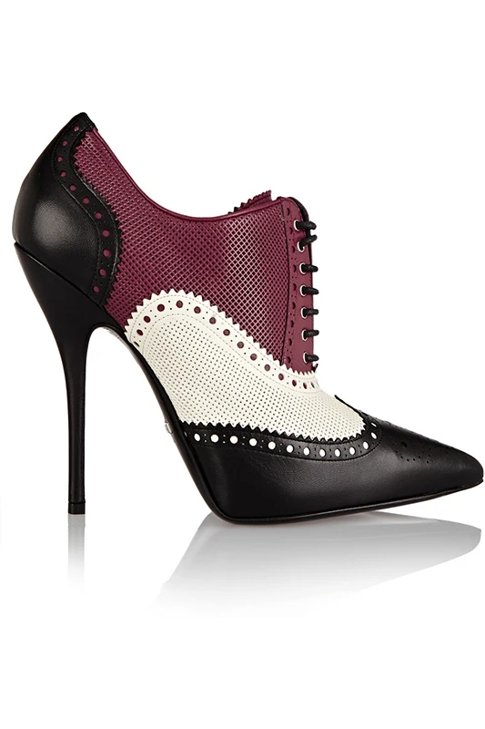 

Retro Mixed color High Heel Boots Short Pointed Toe Women Shoes
