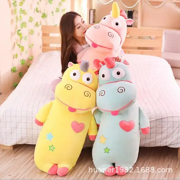 

Large Unicorn plush pillow licorne doll boyfriend pillow Super soft down cotton Stuffed toys