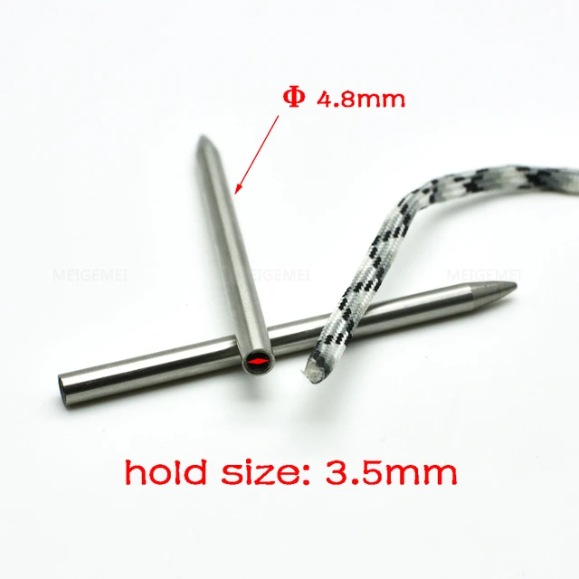 1pcs 3 Steel Paracord Needle With Screw Thread Shaft Tip Stiching