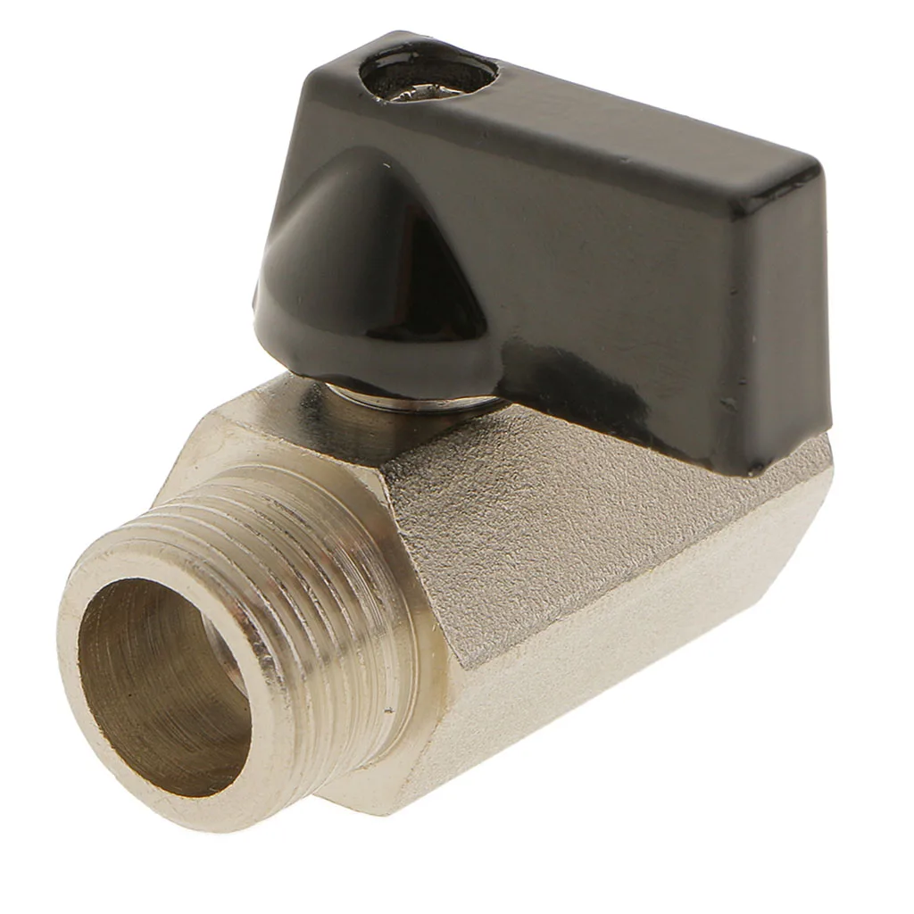 F X M 3/8 NPT Brass Ball Valve Sand Blast Surface  Flow Control Switch