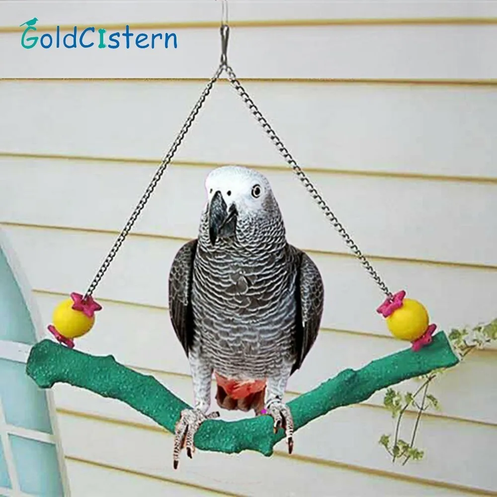 Buy Birds Swings Pet Parrot Swing Cage Toy Bird
