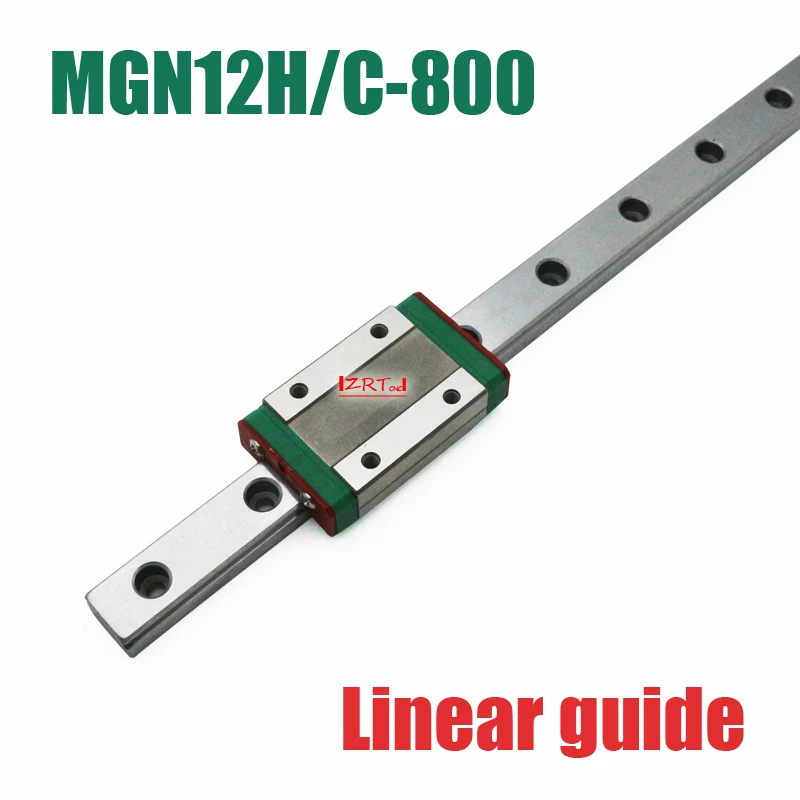 

CNC part 12mm linear rail guide MGN12 length 800mm with mini MGN12H / C linear block carriage miniature linear motion guide way