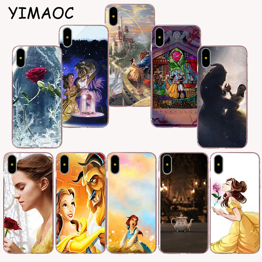 

YIMAOC 76z Beauty And The Beast Soft TPU Silicone Case for iPhone X r s Xr Xs Max 8 7 6S 6 Plus 5 5s SE