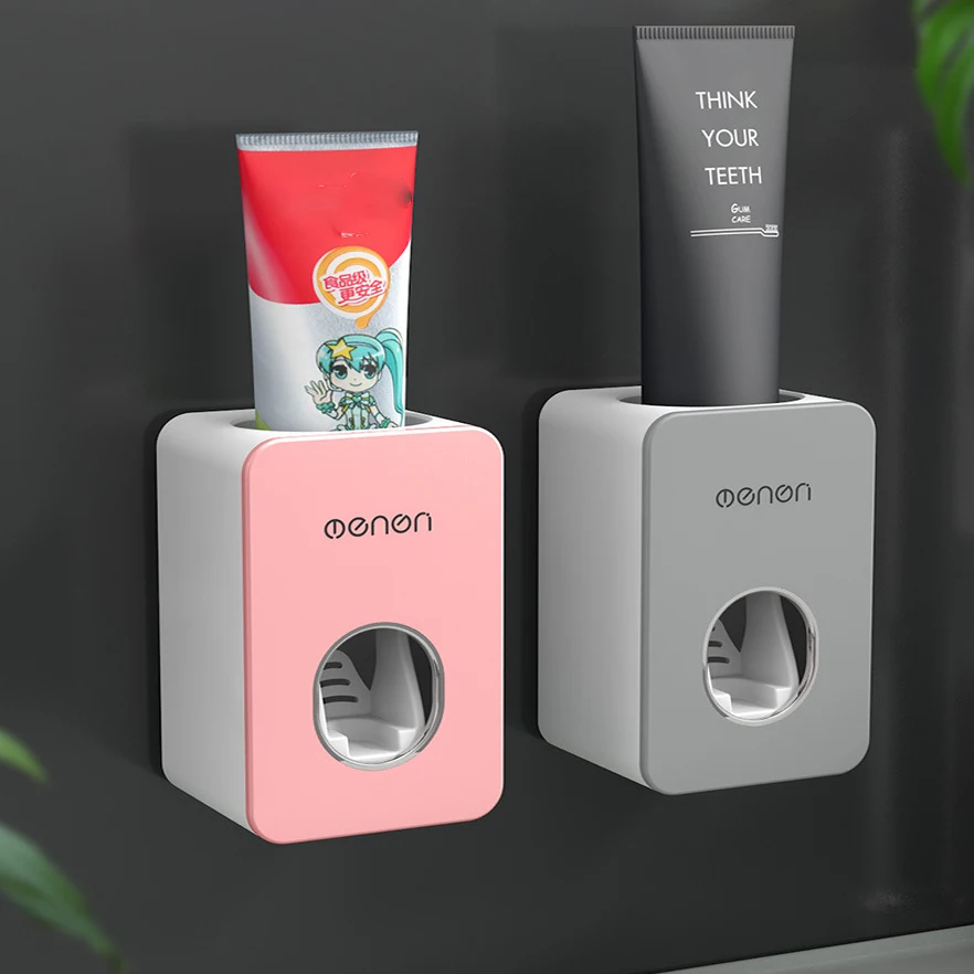 

Wall Mounted Toothpaste Dispenser Automatic Dust-proof Toothpaste Squeezer Dispenser Rack Holder Bathroom Accessories Set