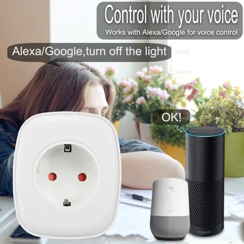 

Ewelink Smart WiFi Switch Energy Measure Smart Socket for Alexa Echo Google Home APP Remote Control EU US AU UK Plug