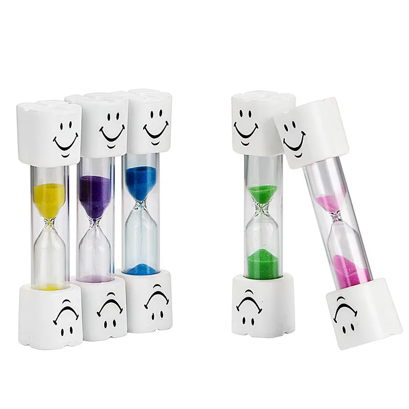 

SUEF 3 Minutes Clocks Hourglasses Toothbrush Timer For Brushing Kids Teeth Smiley Sand Timer Home Decor @1