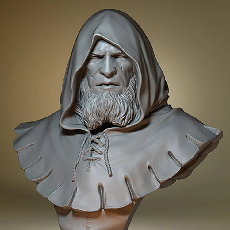 Коллекция 1/10 года темы Little John Bust фигура из исторической смолы грудь GK без