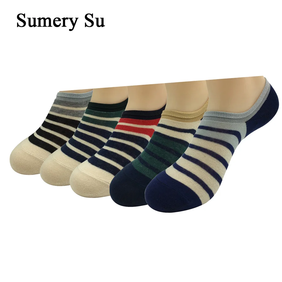 Buy 5 Pairs/Lot Cotton Short Socks Men Japan Korea