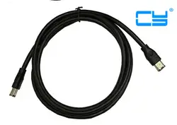 10 шт./черный IEEE 1394 Firewire 400 к Firewire 400 кабель, 6 Pin/6 Pin мужской/мужской 6 футов