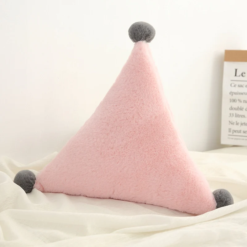 Baby Pillow Newborn Baby Room Decoration Plush Toys Nodic Soft Nursing Pillow Breastfeeding For Boy Girl Kids Pillow Cushion - Цвет: pink Triangle S