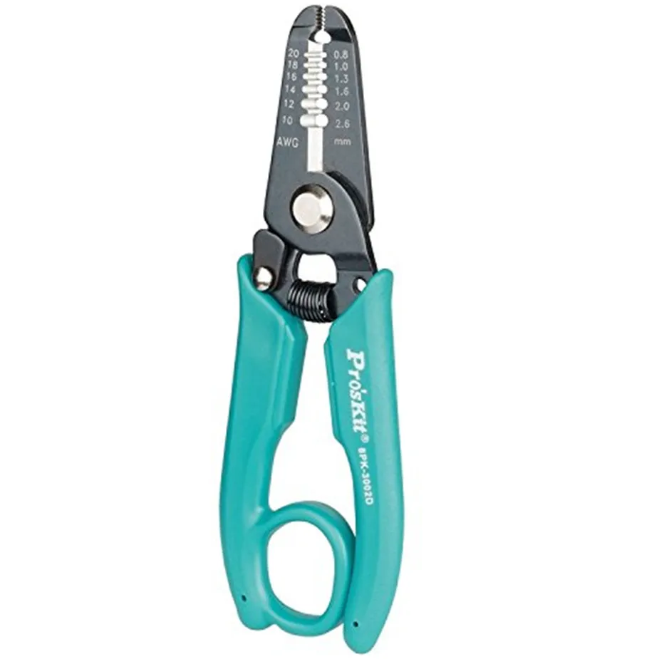 Original Pro skit 8PK 3001D Multi Tool Electronic Wire Stripper Cable Cutter Hanging Hanging Precision Ring
