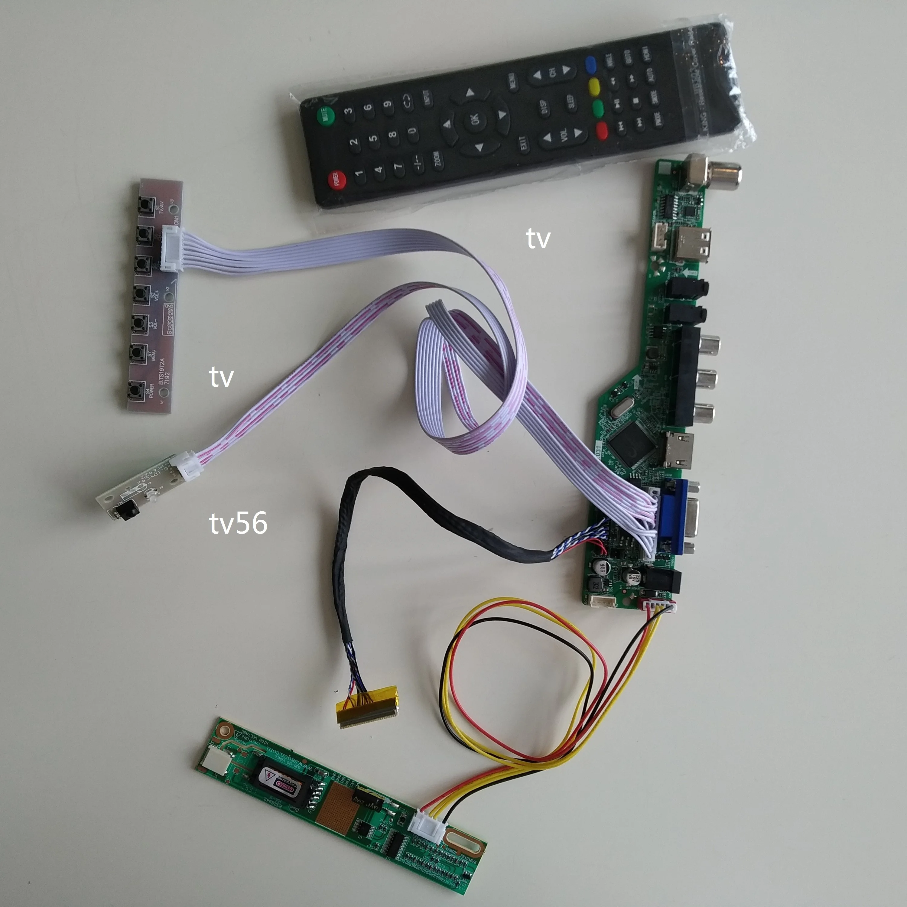  TV HDMI USB LCD LED AUDIO VGA AV 1 CCFL lámparas controlador tarjeta kit para LP154W01 (TL) (D2) 12