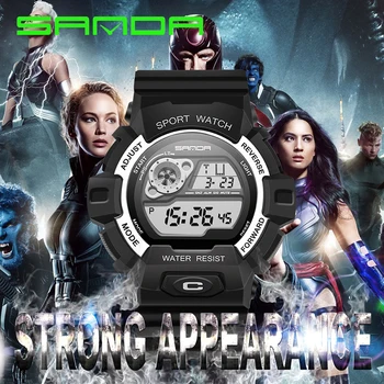 

SANDA Fashion Sport Watches Men Digital Watches Multifunction Designed Luminous Noctilucent Waterproof Luxury Men Watch Alarm