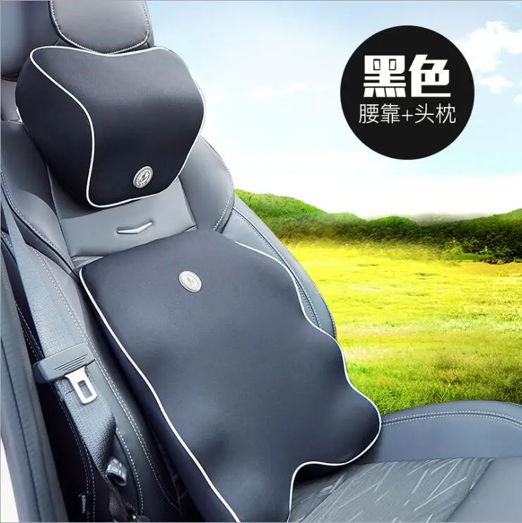 

3D Space Memory Foam Car Neck Pillow Head Restraint in The Car Headrest Pillow Automobile Auto Neck Pillow Leather