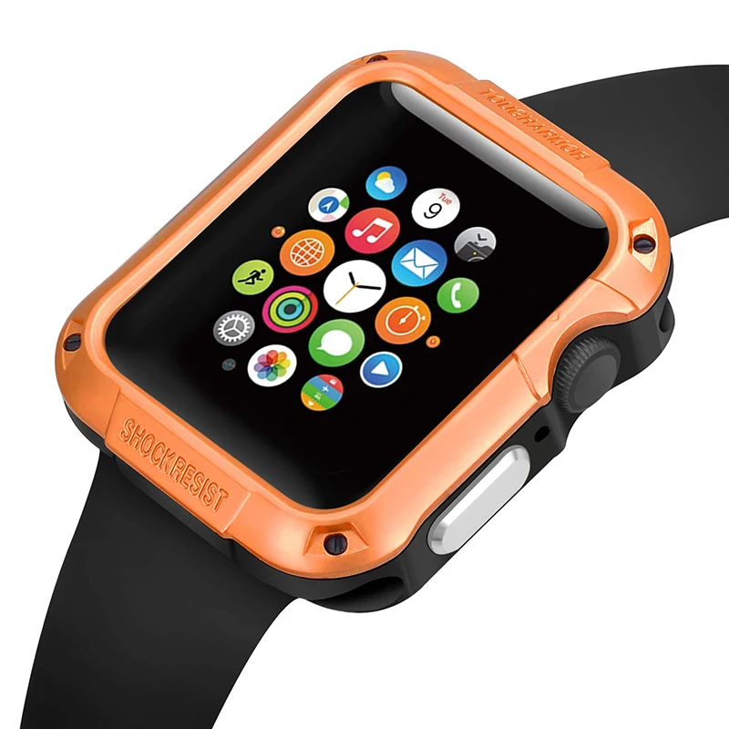 

All-Around SGP Shell Frame Protector for Apple Watch Screen Protector Cover 38mm 42mm 40mm 44mm Protective Device bracelet coque