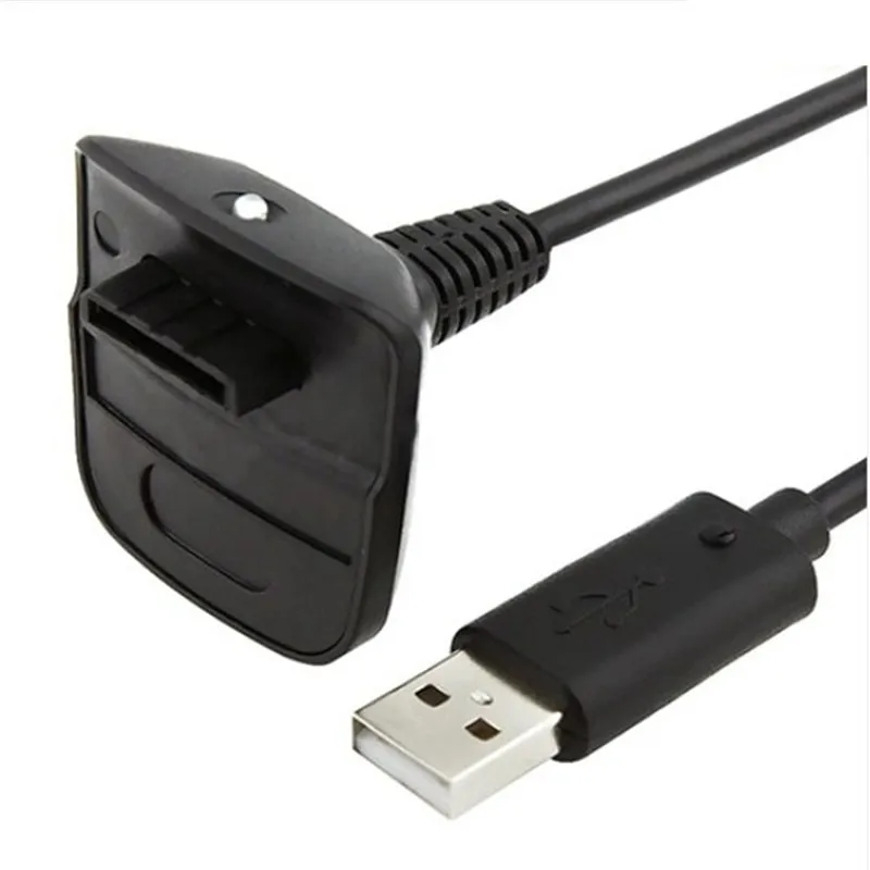 Black USB Charge Charger Quick Charging Cable Cord Lead Kit For Microsoft For Xbox 360 Wireless Controller Console Battery