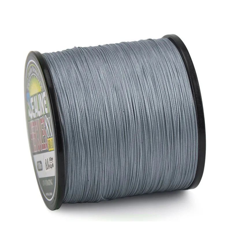 

Quality 500m Gray 8 Strands Weaves PE Fishing Line Ultra-high Strength Multifilament Wearproof Sea Rod Line Fishing Accessory JC
